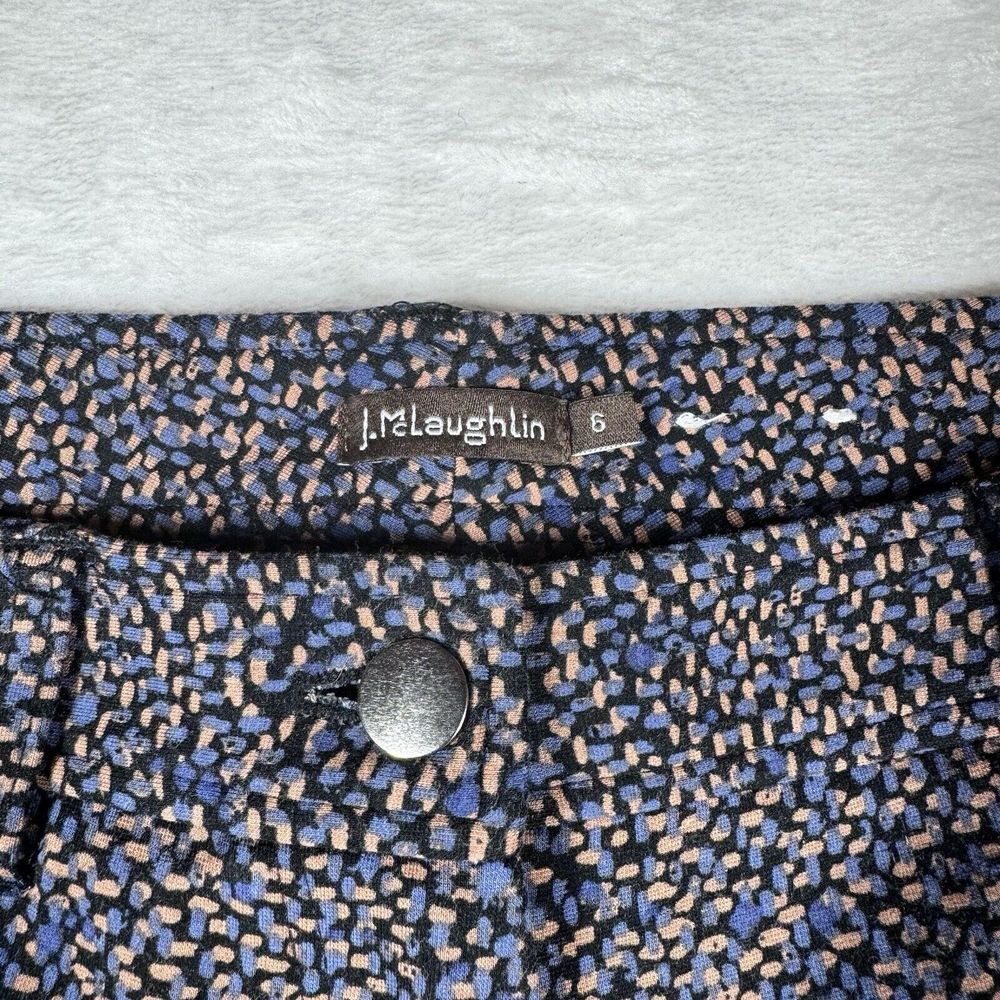 J. McLaughlin Stretch Leggings Pants Size 8 Flat Front‎ All Over Print - Picture 6 of 16